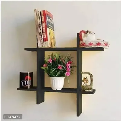 Wooden wall shelf for living room-thumb0