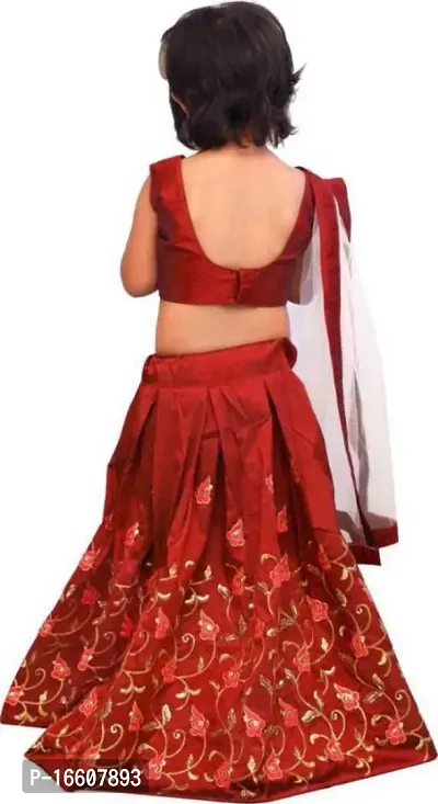 Kids Lehenga Choli Dupatta Set-thumb2