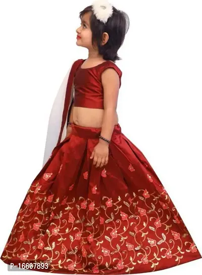 Kids Lehenga Choli Dupatta Set-thumb3