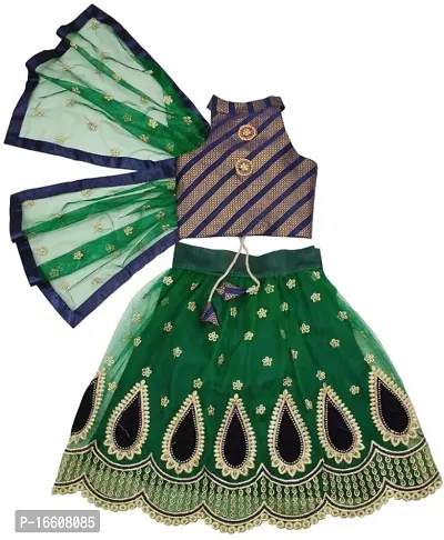 Kids Lehenga Choli Dupatta Set-thumb0