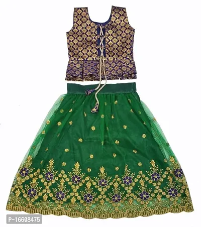 Kids Lehenga Choli Dupatta Set-thumb2