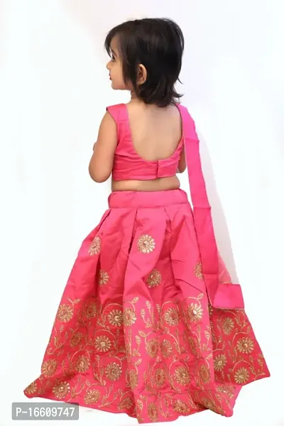 Kids Lehenga Choli Dupatta Set-thumb3