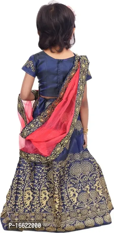 Kids Lehenga Choli Dupatta Set-thumb2