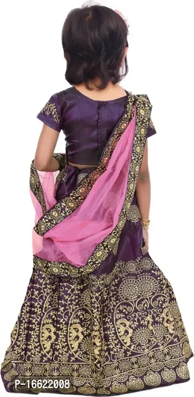 Kids Lehenga Choli Dupatta Set-thumb2