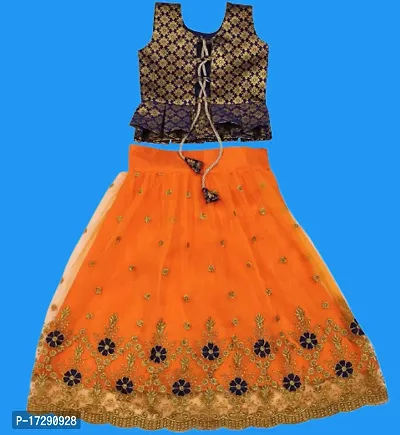 Kids Lehenga Choli Dupatta Set-thumb2