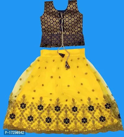 Kids Lehenga Choli Dupatta Set-thumb2