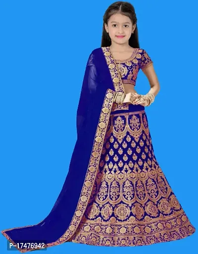 Kids Lehenga Choli Dupatta Set-thumb0