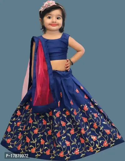 Kids Lehenga Choli Dupatta Set-thumb2