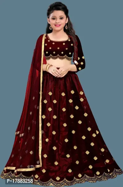 Kids Lehenga Choli Dupatta Set-thumb3