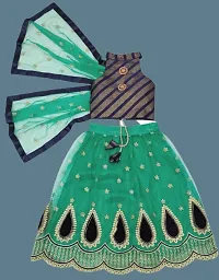 Kids Lehenga Choli Dupatta Set-thumb2