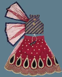 Kids Lehenga Choli Dupatta Set-thumb2