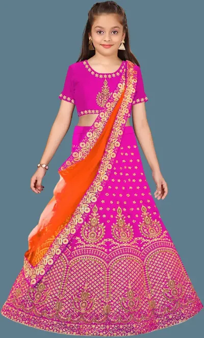 Girls Silk Lehenga Cholis 