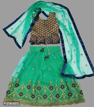 Kids Lehenga Choli Dupatta Set-thumb0