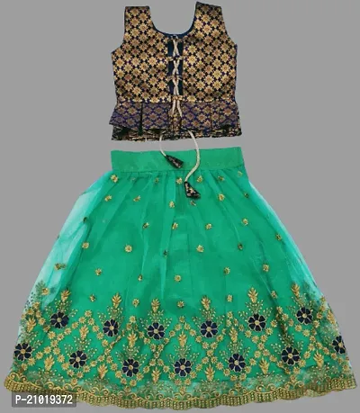 Kids Lehenga Choli Dupatta Set-thumb2