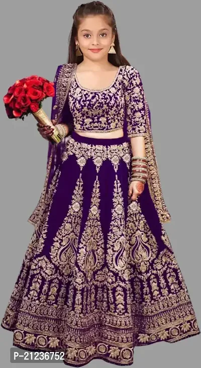 Girls Lehenga Choli Ethnic Wear Embroidered