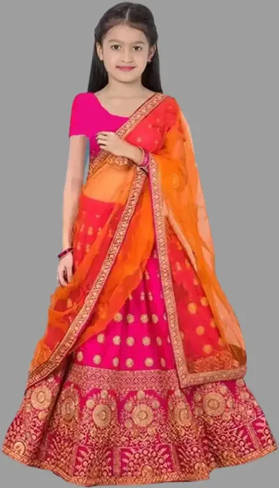 Embroidered Lehenga Choli And Dupatta Set