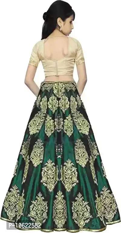 RADHE KRISHNA LACE KIDS LEHENGA CHOLI(Green 5-15Years)-thumb2