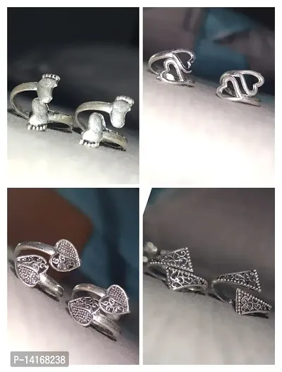 New trendy oxidised toe ring for woman and girls bichhiya combo pack toe  rings for women