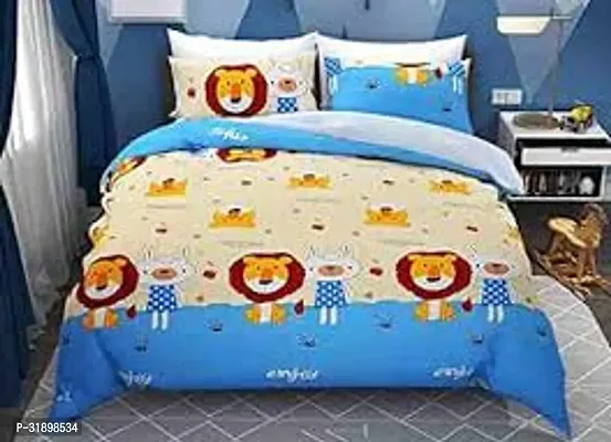 Stylish Microfiber Printed Bedsheet with Pillow Cover