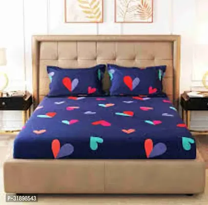 Stylish Microfiber Printed Bedsheet with Pillow Cover