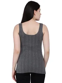 JAGGI Womens Sleeveless Winter Thermal Top (Grey) (M)-thumb1