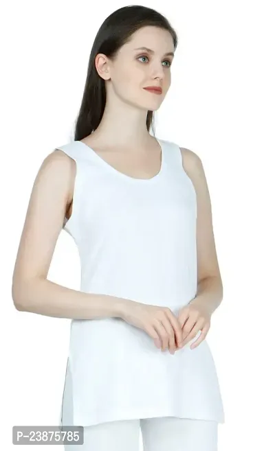 JAGGI Women Thermal W/S Sleeve TOP White (M)-thumb5