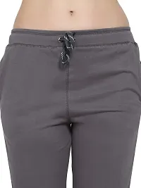 JAGGI Cotton Slim Fit Women Short Capri Katrina Pants (XL, Dark Grey)-thumb3