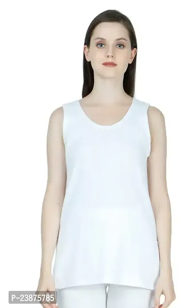 JAGGI Women Thermal W/S Sleeve TOP White (M)-thumb0