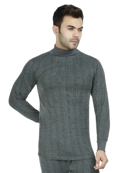 Trendy Winter Wear Blend Thermal Top for Men