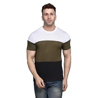 PASS  PLAY Men's T-Shirt, Men's Regular Fit T-Shirt, T-Shirt for Men, Casual T-Shirt for Men, Cotton Blend Half Sleeves (XL, Brown)-thumb3