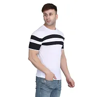 PASS  PLAY Men's T-Shirt, Men Solid T-Shirt, Men's Regular T-Shirt, T-Shirt for Men, Casual T-Shirt for Men (XL, White)-thumb3