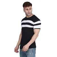 PASS  PLAY Men's T-Shirt, Men Solid T-Shirt, Men's Regular T-Shirt, T-Shirt for Men, Casual T-Shirt for Men (S, Black)-thumb1