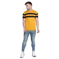 PASS  PLAY Men's T-Shirt, Men Solid T-Shirt, Men's Regular T-Shirt, T-Shirt for Men, Casual T-Shirt for Men (S, Yellow)-thumb4