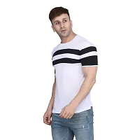 PASS  PLAY Men's T-Shirt, Men Solid T-Shirt, Men's Regular T-Shirt, T-Shirt for Men, Casual T-Shirt for Men (XL, White)-thumb2