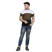 PASS  PLAY Men's T-Shirt, Men's Regular Fit T-Shirt, T-Shirt for Men, Casual T-Shirt for Men, Cotton Blend Half Sleeves (XL, Brown)-thumb2