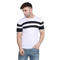 PASS  PLAY Men's T-Shirt, Men Solid T-Shirt, Men's Regular T-Shirt, T-Shirt for Men, Casual T-Shirt for Men (XL, White)-thumb1