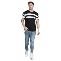 PASS  PLAY Men's T-Shirt, Men Solid T-Shirt, Men's Regular T-Shirt, T-Shirt for Men, Casual T-Shirt for Men (XL, Black)-thumb4