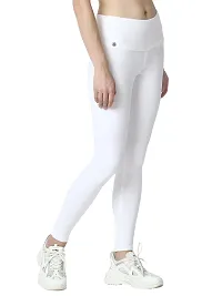 4 Flies Skinny Fit Stretchable High Waist Ankle Length Jeggings for Women(WHT-36_White_36)-thumb2