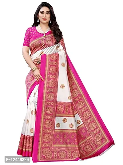 Stylish Silk Blend Multicoloured Self Pattern Saree without Blouse piece For Women