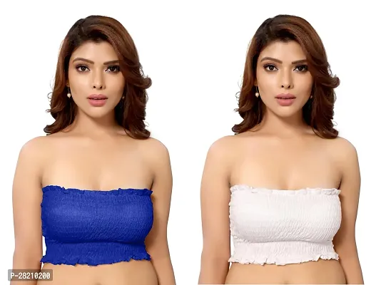 Stylist Cotton Blend Non Padded Bras For Women Pack Of 2-thumb0