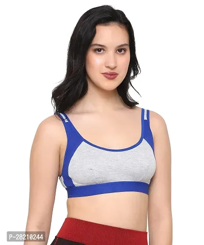 Stylist Cotton Blend Non Padded Bras For Women Pack Of 2-thumb2