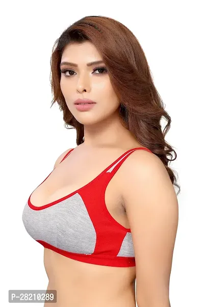 Stylist Cotton Blend Non Padded Bras For Women Pack Of 2-thumb2