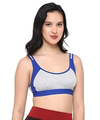 Stylist Cotton Blend Non Padded Bras For Women Pack Of 2-thumb1