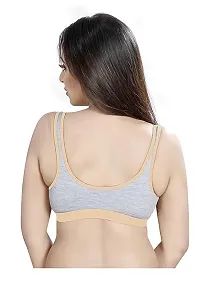 Stylist Cotton Blend Non Padded Bras For Women Pack Of 2-thumb1