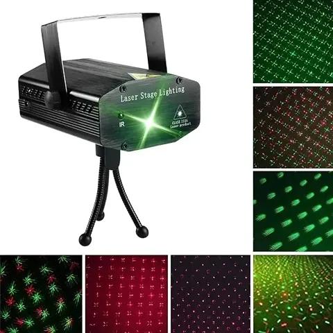 Mini Laser Projector Party Lights Disco DJ Lights Rave Stage Lighting Projector Effect Sound Activated Flash Strobe Light with Remote Control for Parties.