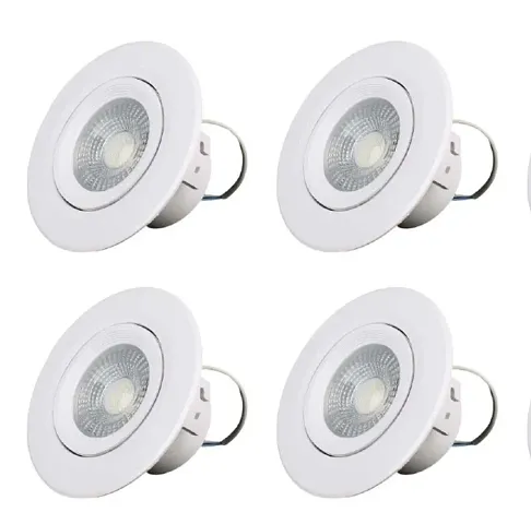 Classic Lighting 3 Watt Deep Lens Model Movable Ceiling Lights  Cool White 4 Pieces Pack