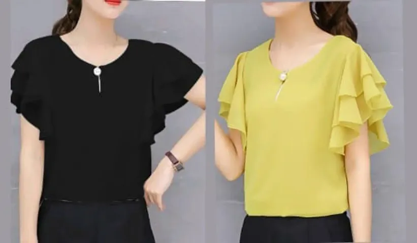 Trendy Casual wear Solid Top