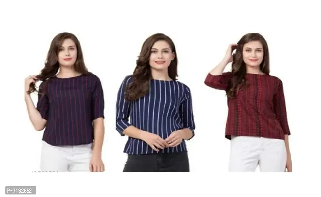 Classic Crepe combo  Tops for Women