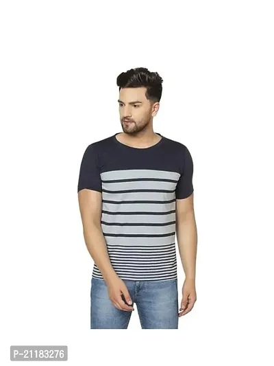 Stylish Cotton Solid Tees For Men-thumb0