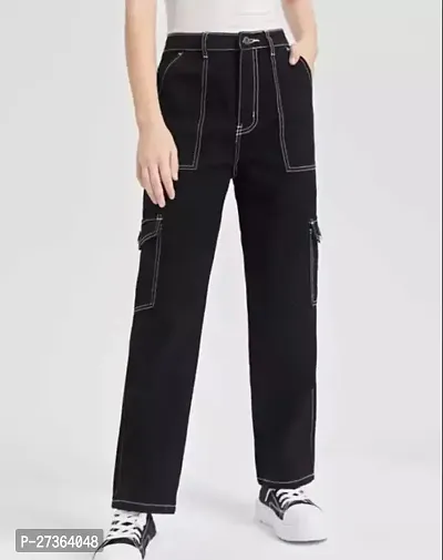 Cotton High Waist Denim Jeans For Women, Pack Of 1